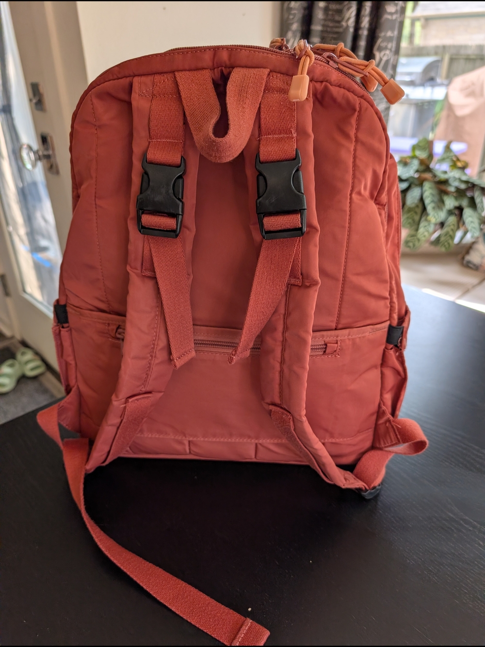 STATE Rust Red/Salmon Baby Diaper Backpack - Picture 3 of 5